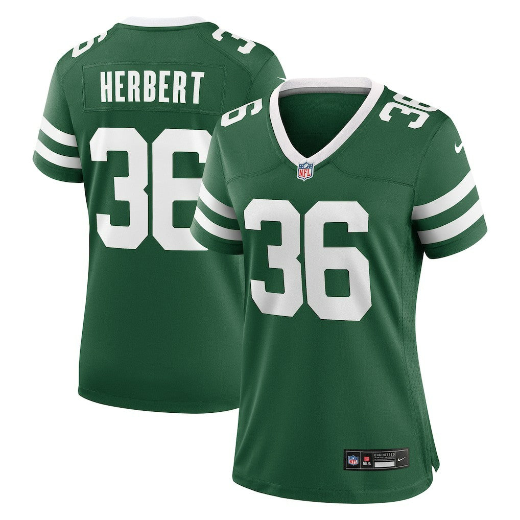 Khalil Herbert New York Jets Women's Team Game Jersey - Legacy Green Jerseys