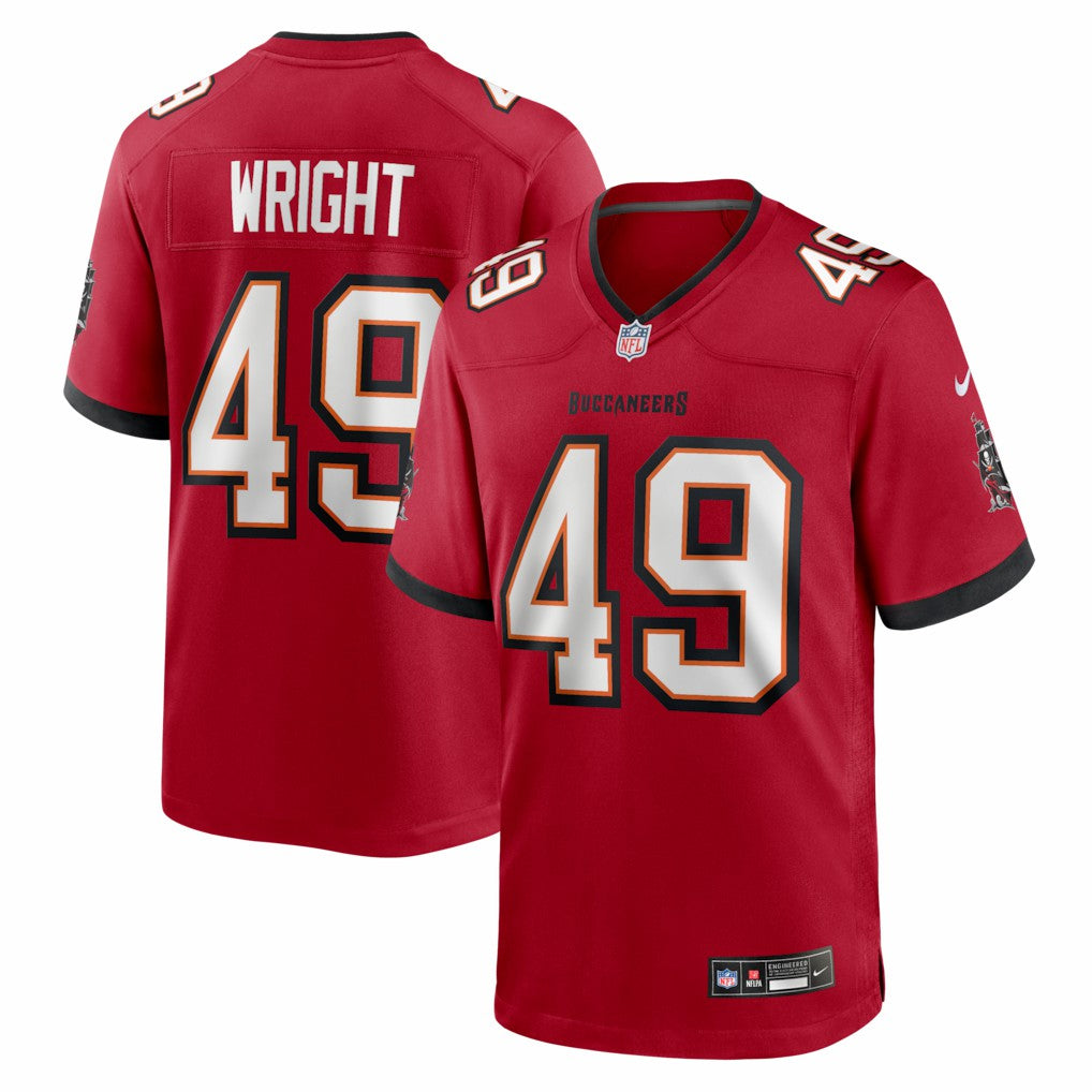 Owen Wright Tampa Bay Buccaneers Team Game Jersey - Red Jerseys