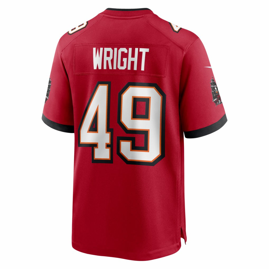 Owen Wright Tampa Bay Buccaneers Team Game Jersey - Red Jerseys