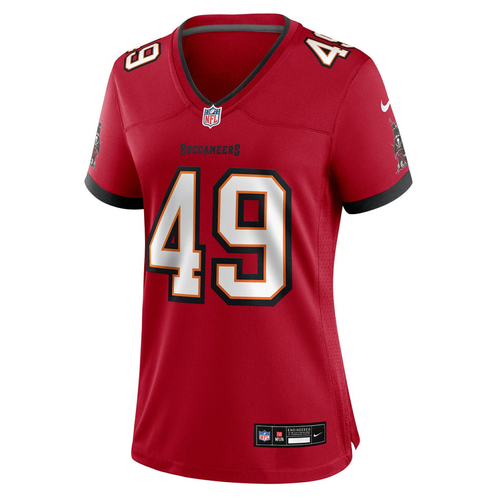 Owen Wright Tampa Bay Buccaneers Women's Team Game Jersey - Red Jerseys