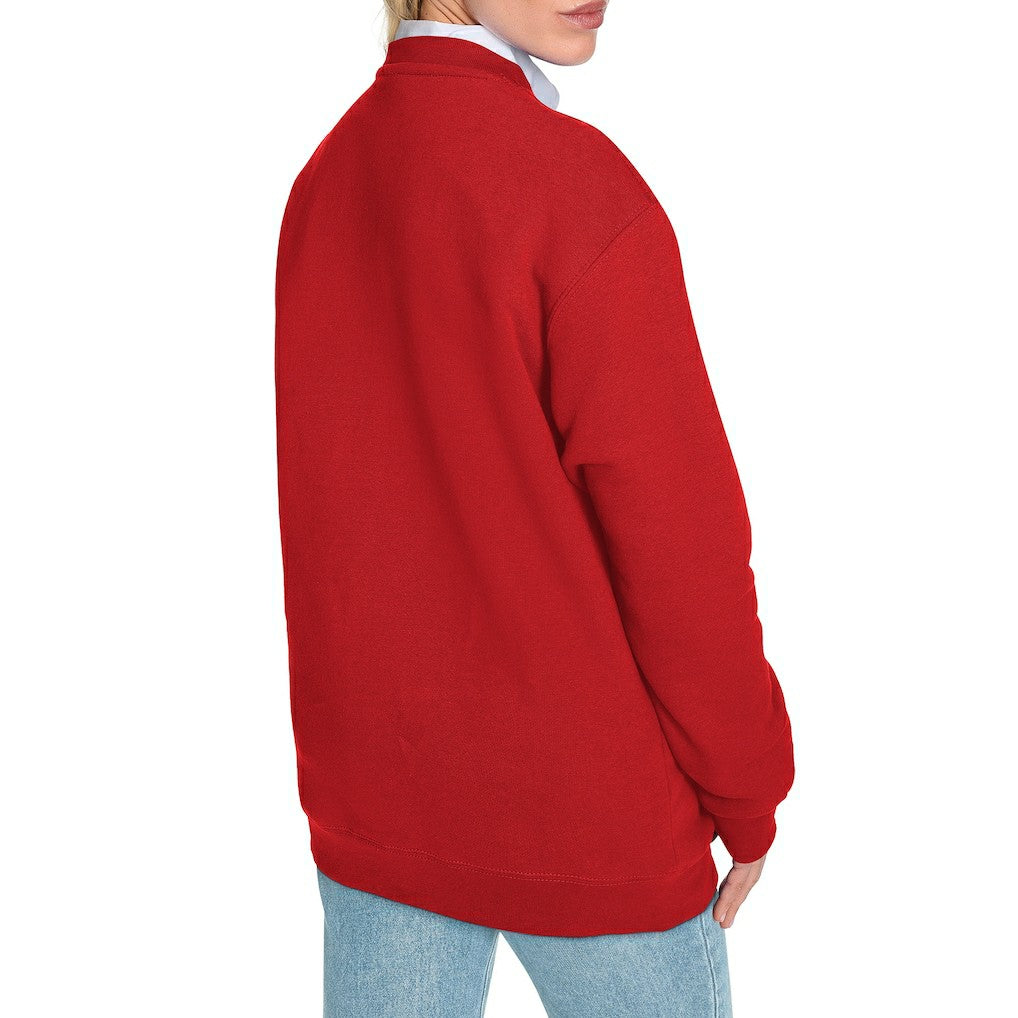 Buffalo Bills Starter Women's Arch Stripe Fleece Sweatshirt - Red Sweatshirts