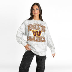Washington Commanders Gameday Couture Women's Whiteout Oversized Premium Fleece Sweatshirt - Arctic Camo Sweatshirts