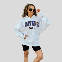 Baltimore Ravens Gameday Couture Women's Fan Edition Premium Weight Hoodie - Ash Hoodies