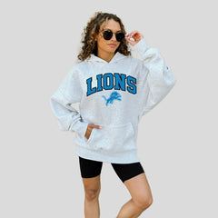 Detroit Lions Gameday Couture Women's Fan Edition Premium Weight Hoodie - Ash Hoodies