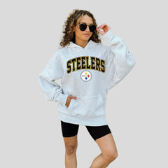 Pittsburgh Steelers Gameday Couture Women's Fan Edition Premium Weight Hoodie - Ash Hoodies