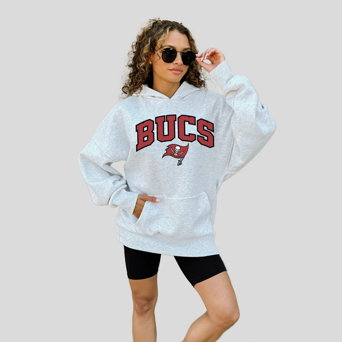 Tampa Bay Buccaneers Gameday Couture Women's Fan Edition Premium Weight Hoodie - Ash Hoodies