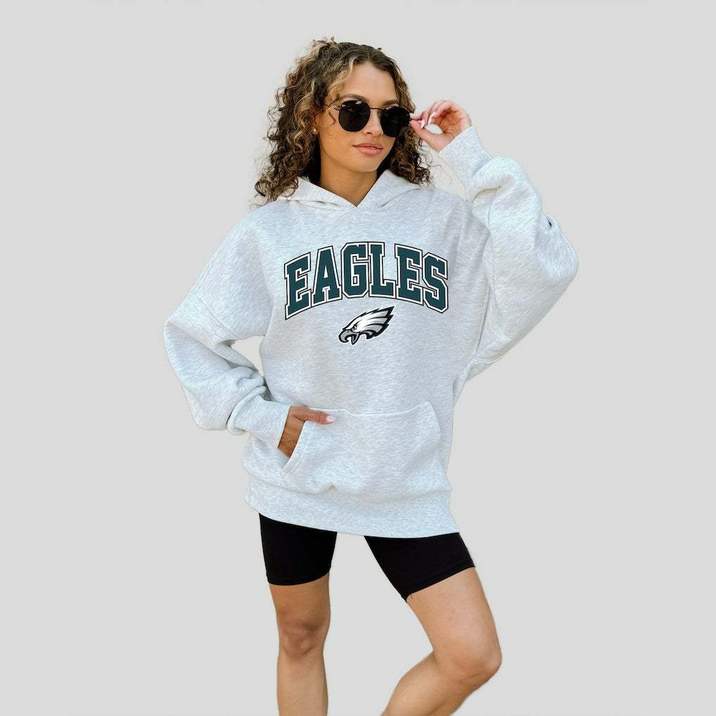 Philadelphia Eagles Gameday Couture Women's Fan Edition Premium Weight Hoodie - Ash Hoodies