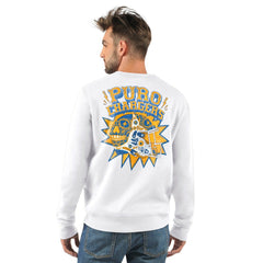 Los Angeles Chargers Starter Classic Puro Crew Neck Sweatshirt - White Sweatshirts