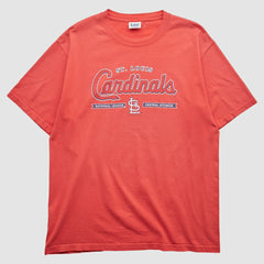 St. Louis Cardinals Lee Apparel 2000s T-Shirt - Red - Vintage T-shirts