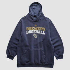 Milwaukee Brewers Adidas 2000s Pullover Sweatshirt - Navy - XVintage Pullover