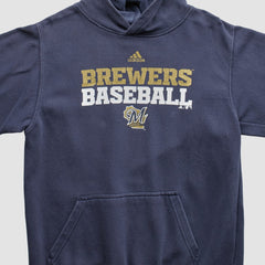 Milwaukee Brewers Adidas 2000s Pullover Sweatshirt - Navy - XVintage Pullover