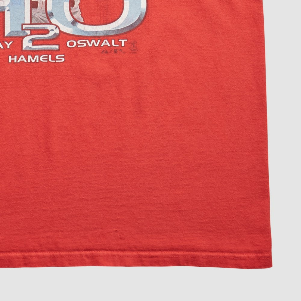 Philadelphia Phillies Majestic 2010 T-Shirt - Red - Vintage T-shirts