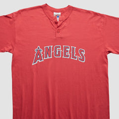 Los Angeles Angels Majestic 2000s T-Shirt - Red - XVintage T-shirts