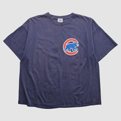 Chicago Cubs Lee Apparel 2000s T-Shirt - Navy - 2XVintage T-shirts
