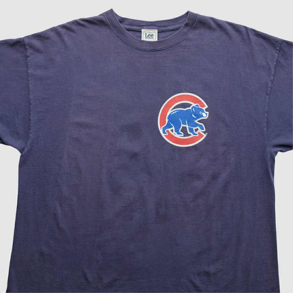 Chicago Cubs Lee Apparel 2000s T-Shirt - Navy - 2XVintage T-shirts