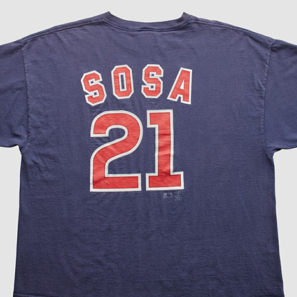 Chicago Cubs Lee Apparel 2000s T-Shirt - Navy - 2XVintage T-shirts