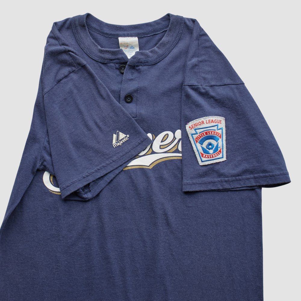 Milwaukee Brewers Majestic 2000s T-Shirt - Navy - Vintage T-shirts
