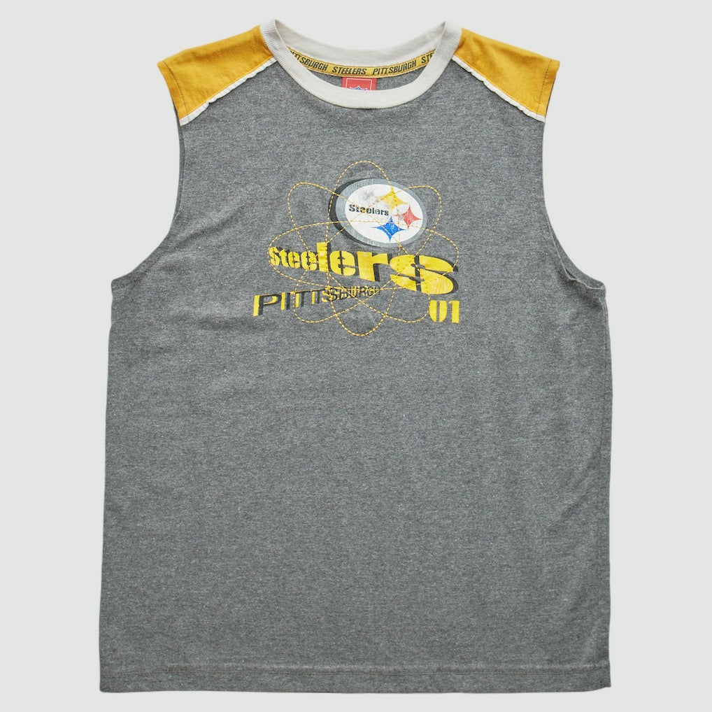 Pittsburgh Steelers NFL 2000s Pullover Tank - Heather Gray Pullover