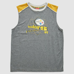 Pittsburgh Steelers NFL 2000s Pullover Tank - Heather Gray Pullover