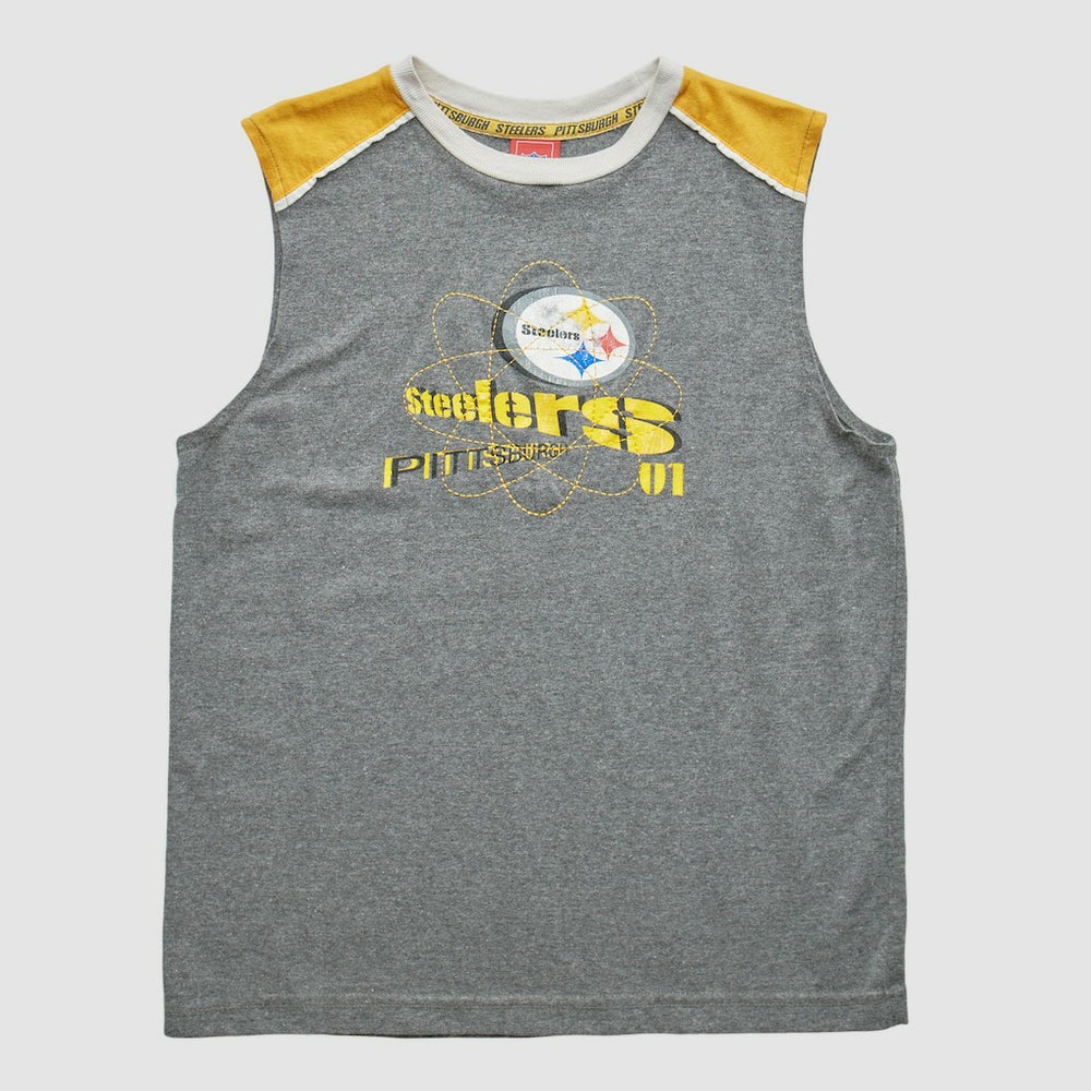 Pittsburgh Steelers NFL 2000s Pullover Tank - Heather Gray Pullover