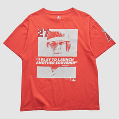 Los Angeles Angels Majestic 2000s T-Shirt - Red - Vintage T-shirts