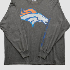 Denver Broncos 2010s Long Sleeve T-Shirt - Dark Heather Gray T-shirts