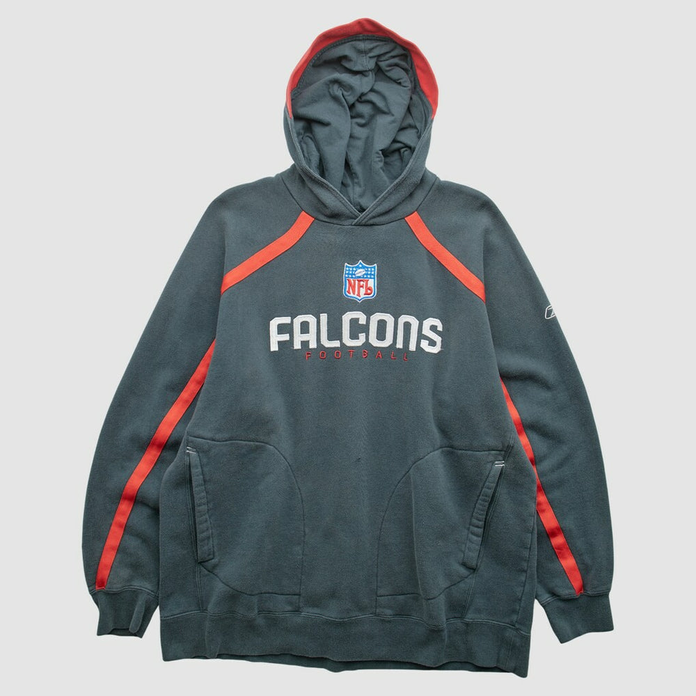 Atlanta Falcons Reebok 2000s Pullover Sweatshirt - Charcoal Pullover