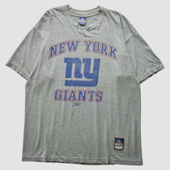 New York Giants Reebok 2000s T-Shirt - Heather Gray T-shirts