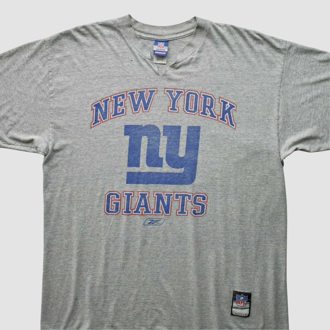 New York Giants Reebok 2000s T-Shirt - Heather Gray T-shirts