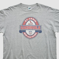 St. Louis Cardinals Dynasty 2003 T-Shirt - Heather Gray - XVintage T-shirts