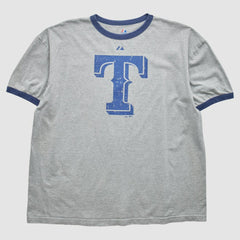 Texas Rangers Majestic 2010 T-Shirt - Heather Gray - 2XVintage T-shirts