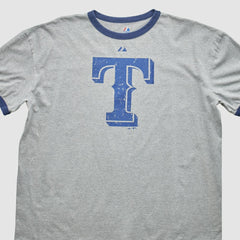 Texas Rangers Majestic 2010 T-Shirt - Heather Gray - 2XVintage T-shirts