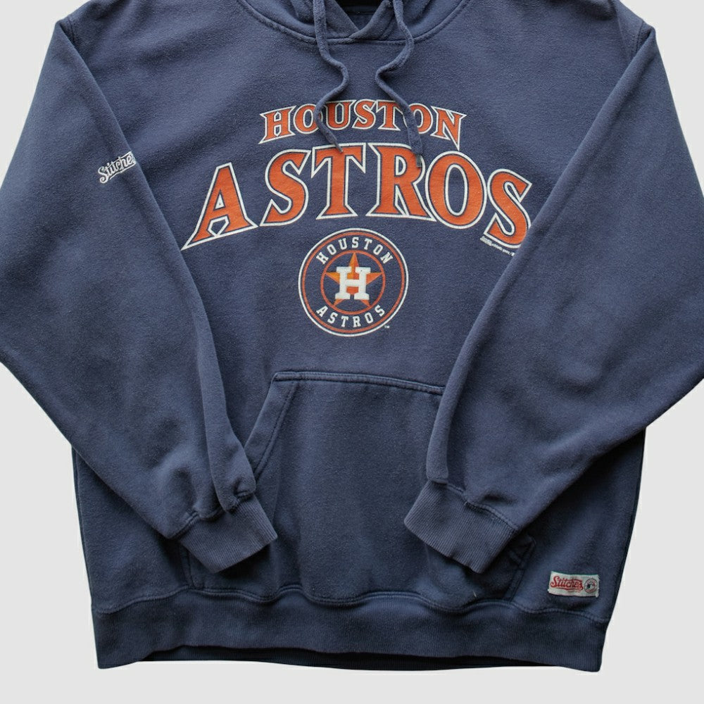 Houston Astros Stitches 2014 Pullover Sweatshirt - Navy - Vintage Pullover