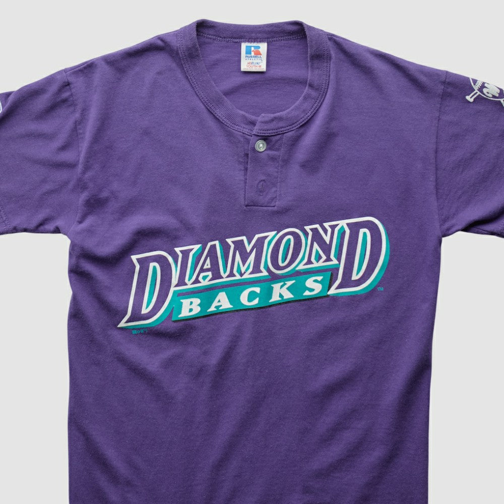 Arizona Diamondbacks Russell 2000s T-Shirt - Purple - XVintage T-shirts