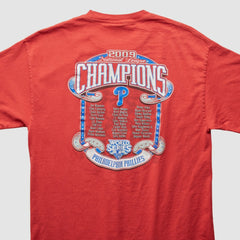 Philadelphia Phillies Majestic 2009 T-Shirt - Red - Vintage T-shirts