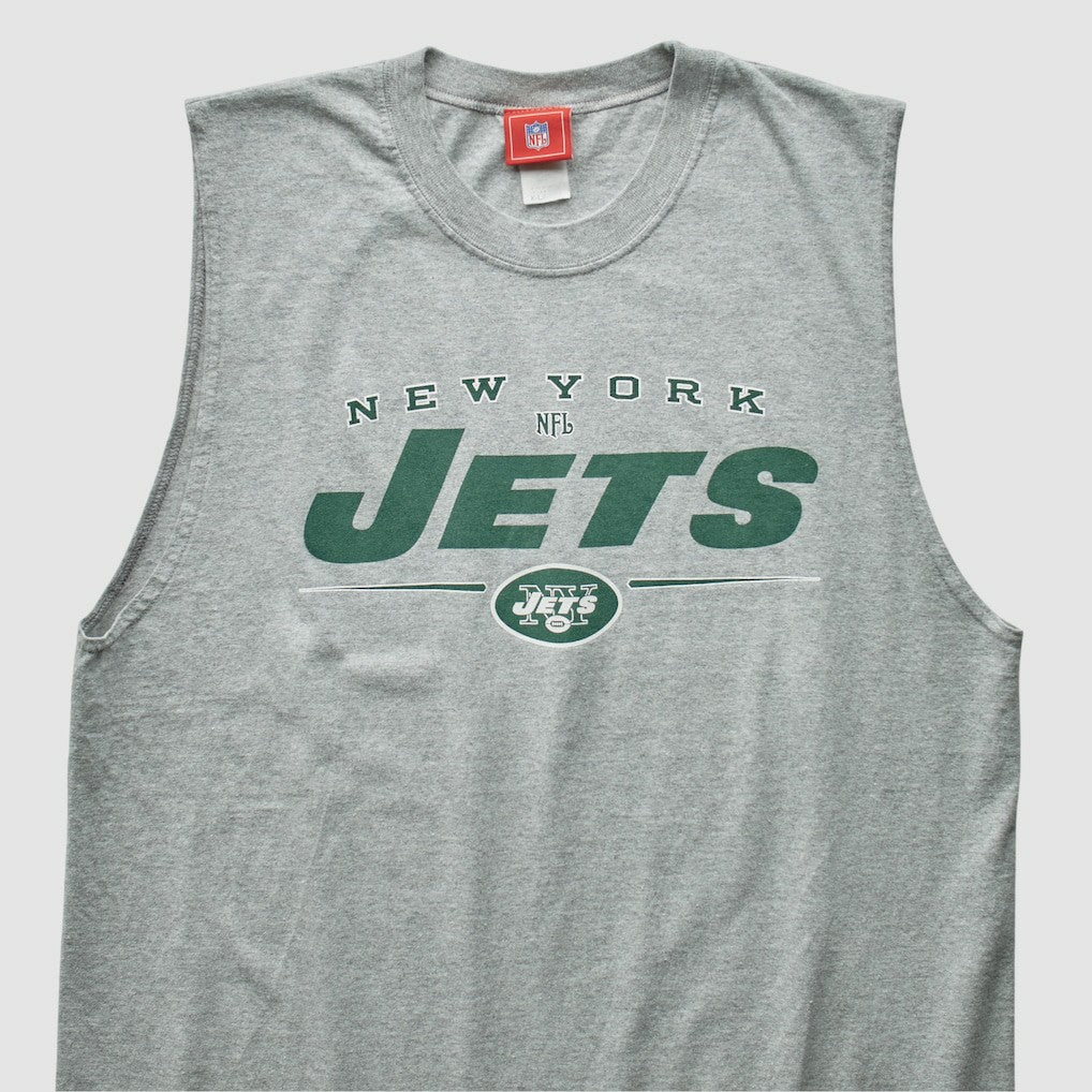 New York Jets NFL 2000s Tank - Heather Gray Tanks
