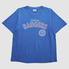 Texas Rangers Lee Apparel 2000s T-Shirt - Blue - Vintage T-shirts
