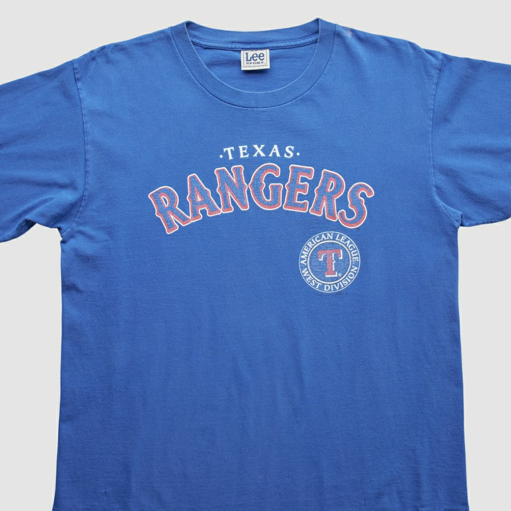 Texas Rangers Lee Apparel 2000s T-Shirt - Blue - Vintage T-shirts