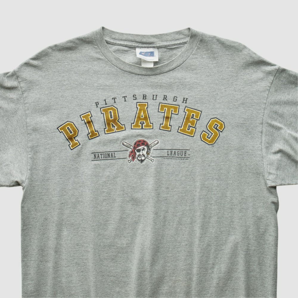 Pittsburgh Pirates 2000s T-Shirt - Heather Gray - Vintage T-shirts