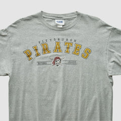 Pittsburgh Pirates 2000s T-Shirt - Heather Gray - Vintage T-shirts