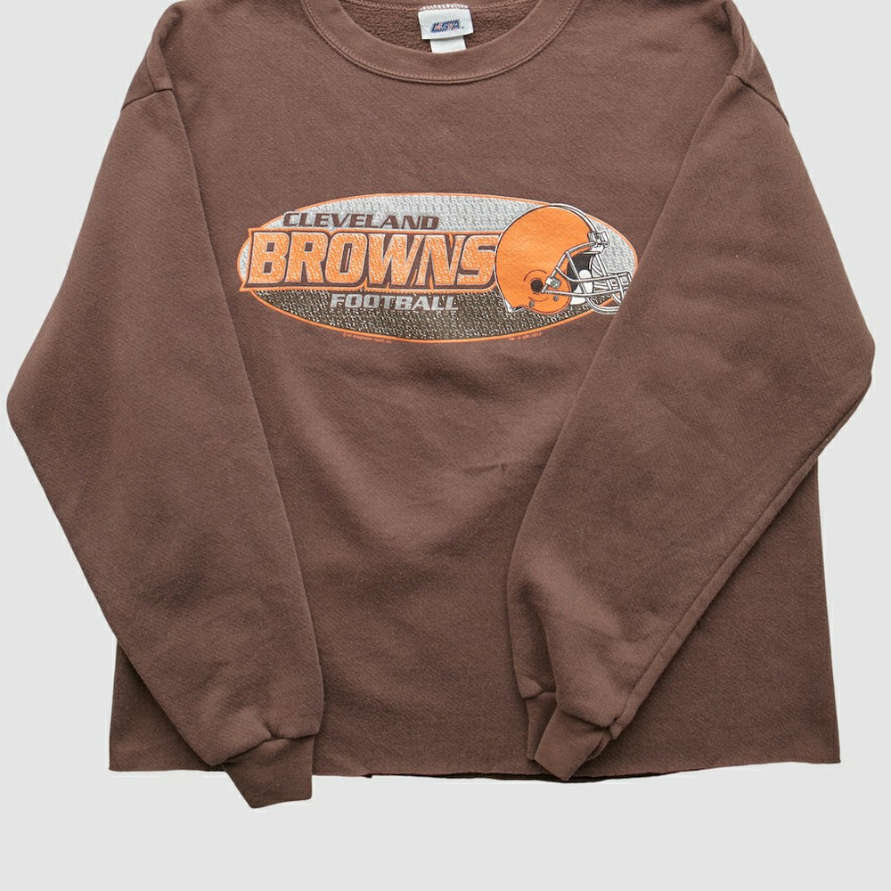Cleveland Browns 2001 Pullover Sweatshirt - Brown Pullover