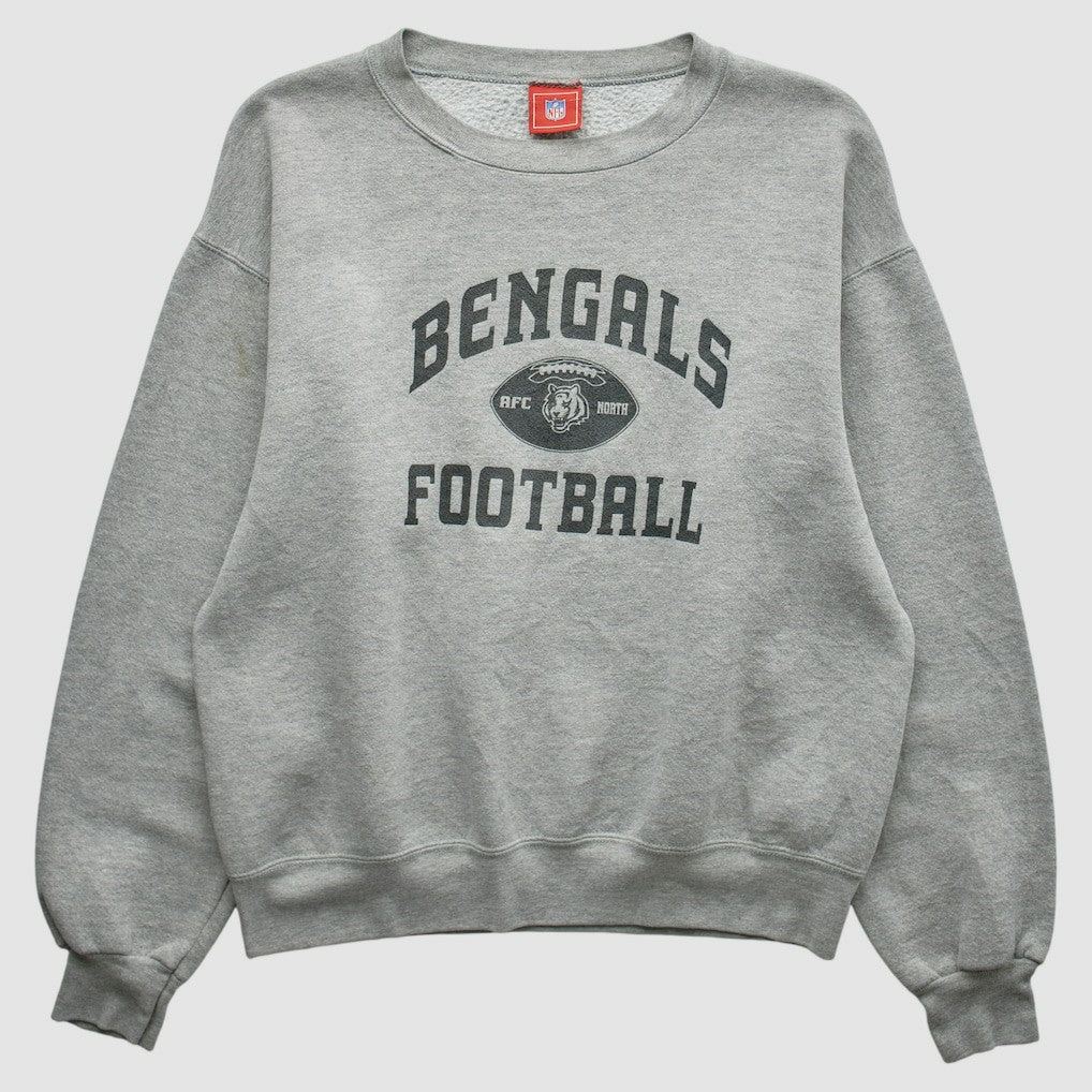 Cincinnati Bengals NFL 2000s Pullover Sweatshirt - Heather Gray Pullover