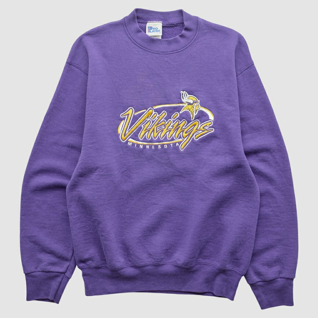 Minnesota Vikings Pro Player 90s Pullover Sweatshirt - Purple Pullover