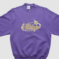 Minnesota Vikings Pro Player 90s Pullover Sweatshirt - Purple Pullover