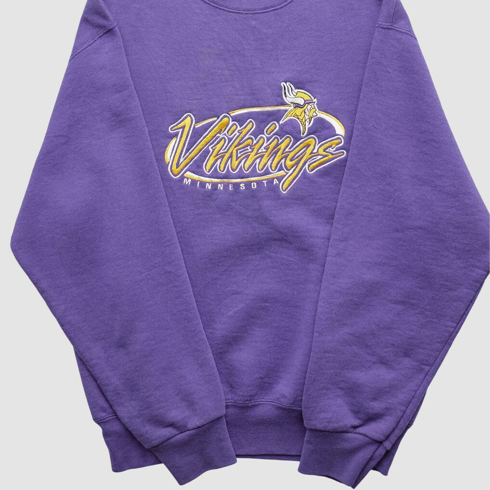 Minnesota Vikings Pro Player 90s Pullover Sweatshirt - Purple Pullover