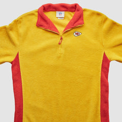 Kansas City Chiefs NFL 2000s 1/4 Zip Sweatshirt - Yellow Sweatshirts