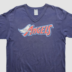 Los Angeles Angels Majestic 2000s T-Shirt - Navy - Vintage T-shirts