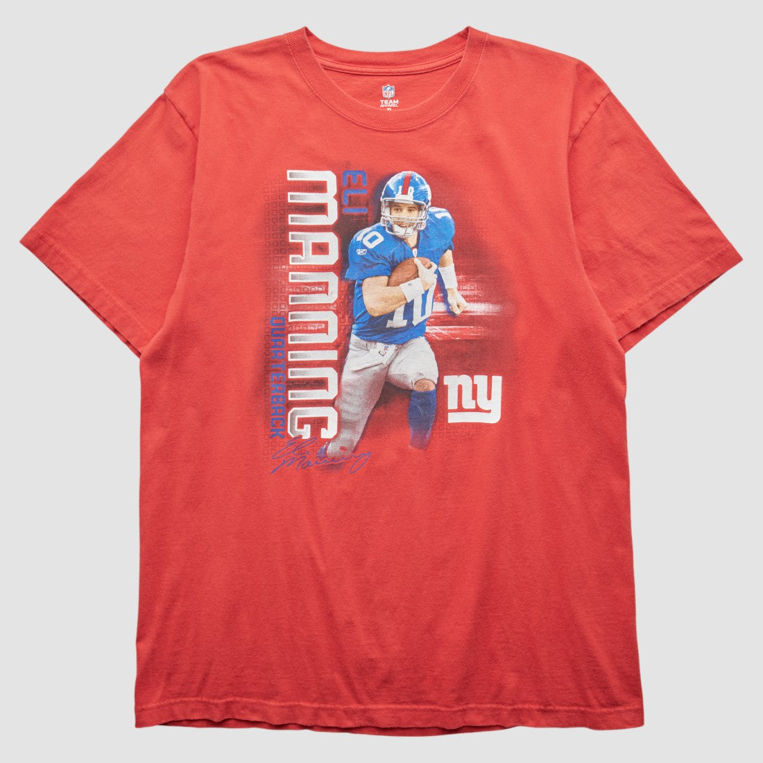 New York Giants NFL 2010s T-Shirt - Red T-shirts
