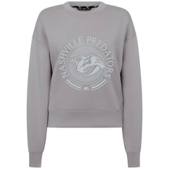Nashville Predators Levelwear Women's Slate & Snow Sponge Tri-Blend Sweatshirt - Gray | US 203561076