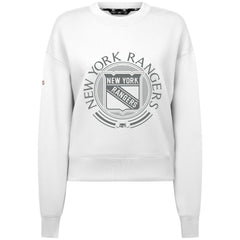New York Rangers Levelwear Women's Slate & Snow Sponge Tri-Blend Sweatshirt - White | US 203561081